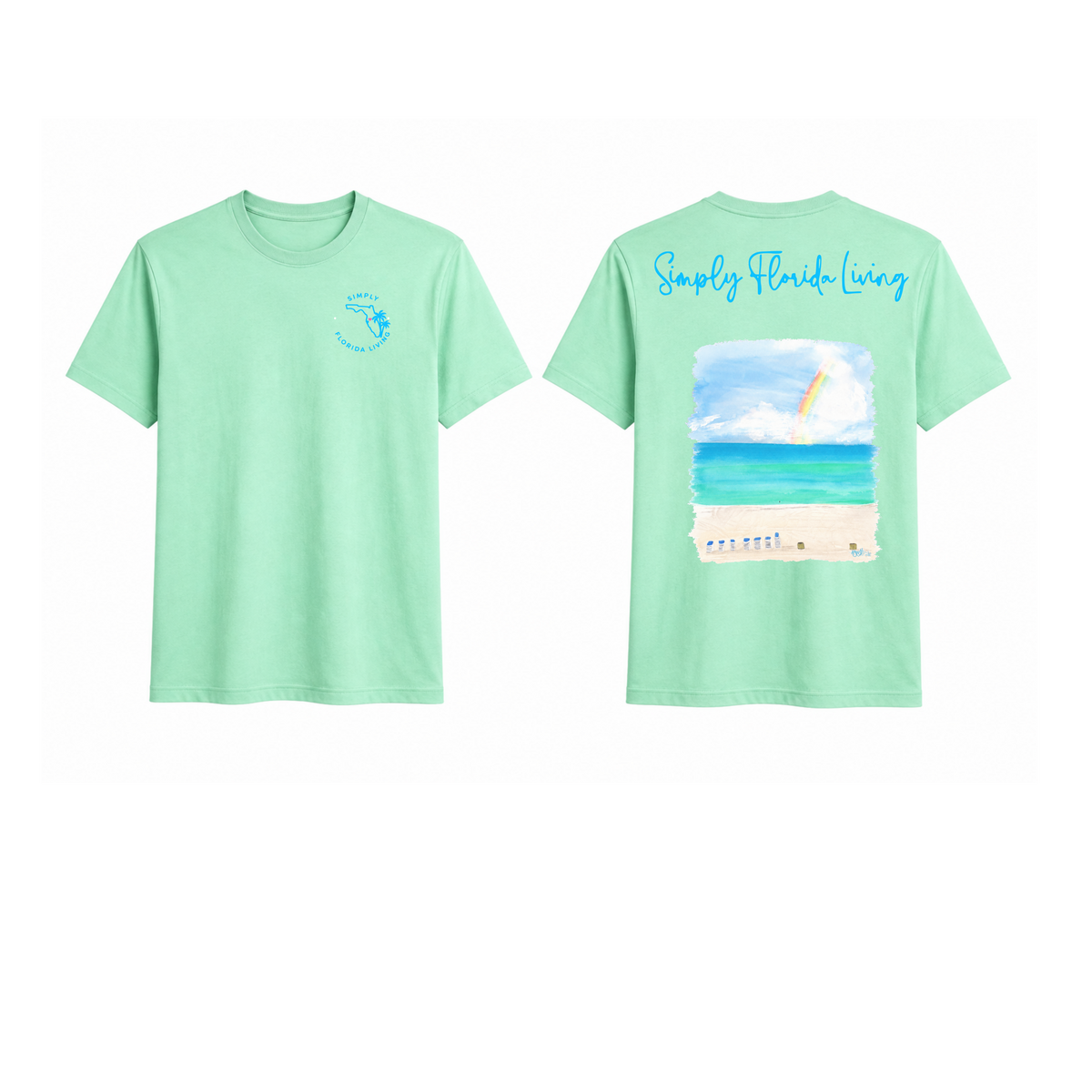 Simply Florida Living Beach Rainbow