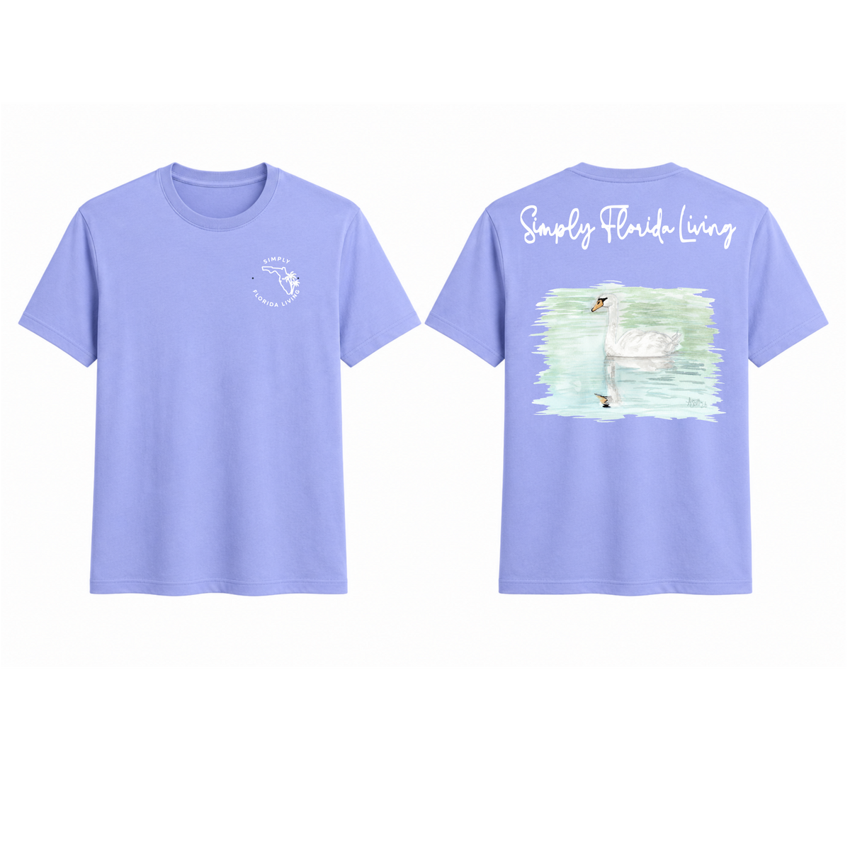 Simply Florida Living Swan Shirt