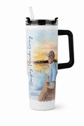 40oz. Handle Tumbler Dockside Sunset