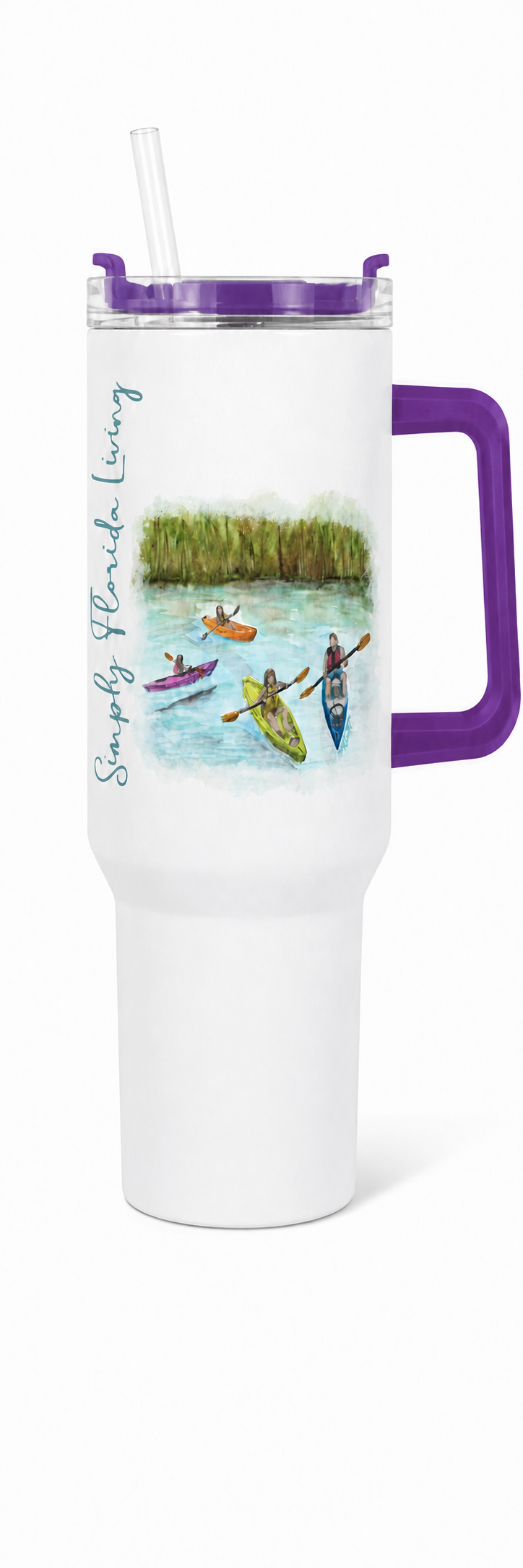 40oz. Handle Tumbler Kayak Days