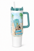 40oz. Handle Tumbler Seaside Lounger